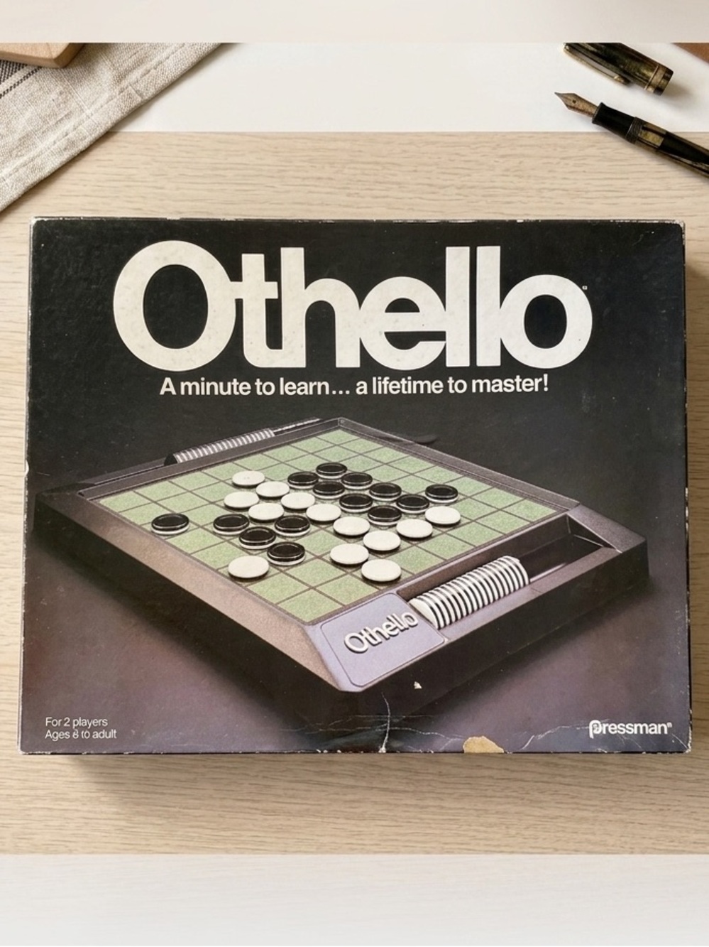 Vintage Othello Board Game Pressman 1990 Strategy Game Missing 1 Piece